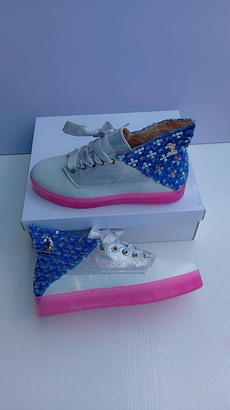 Vogue Sneakers - Silver/White
