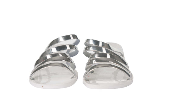 Silver/White - Ziggy Slippers